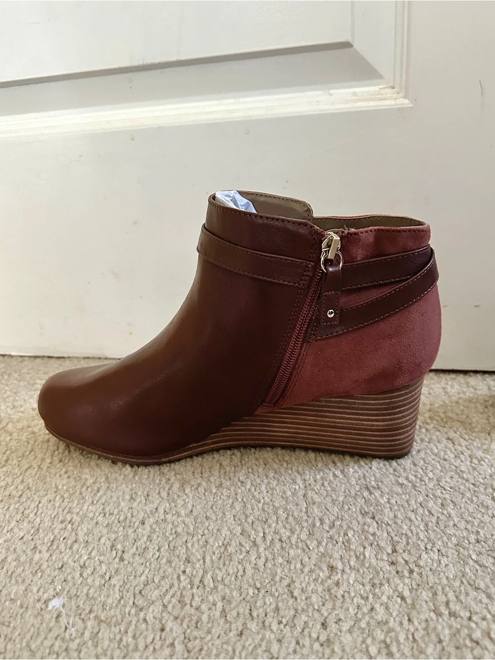 Dr. Scholl’s Shoes Women’s Wedge Ankle Boot in Brown - US Size 11